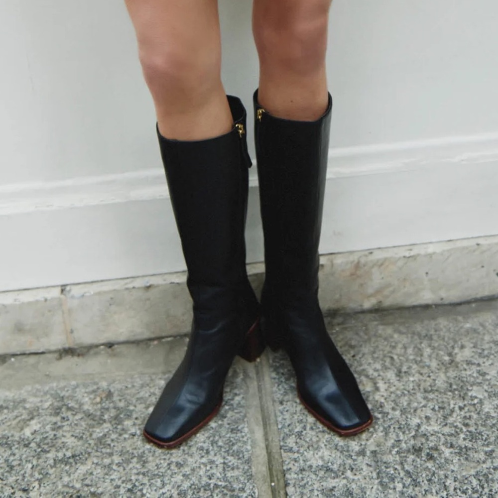 Alohas Black Knee-High Boots